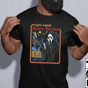 Lets Watch Scary Movies Scream Horror T-Shirt